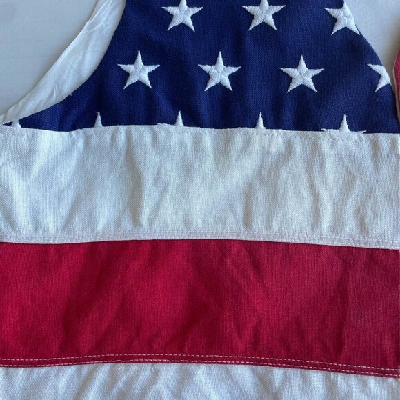 Vintage 1993 Limited Edition, LTD. San Francisco USA American Flag Vest - Size L - Picture 3 of 8